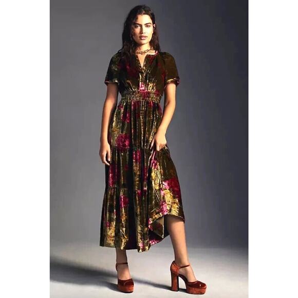 Anthropologie Dresses & Skirts - Anthropologie Somerset Velvet Maxi Dress New Medium